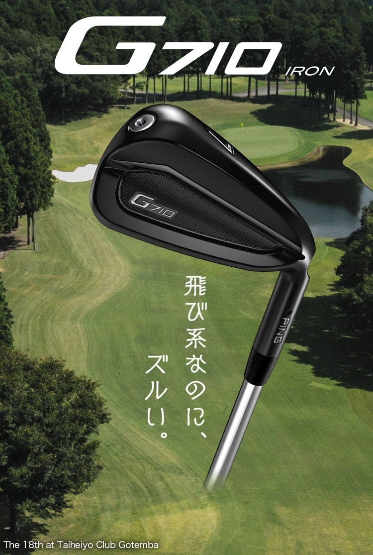 PING G710 アイアンセット 6本 カーボン シャフト Ｒ ピン ブラック-